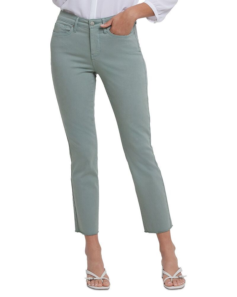 エヌワイディージェイ レディース ボトムス デニムパンツ アンクル ジーンズ NYDJ Sheri Frayed High Rise Ankle Skinny Jeans Mistletoe｜ReVida 店