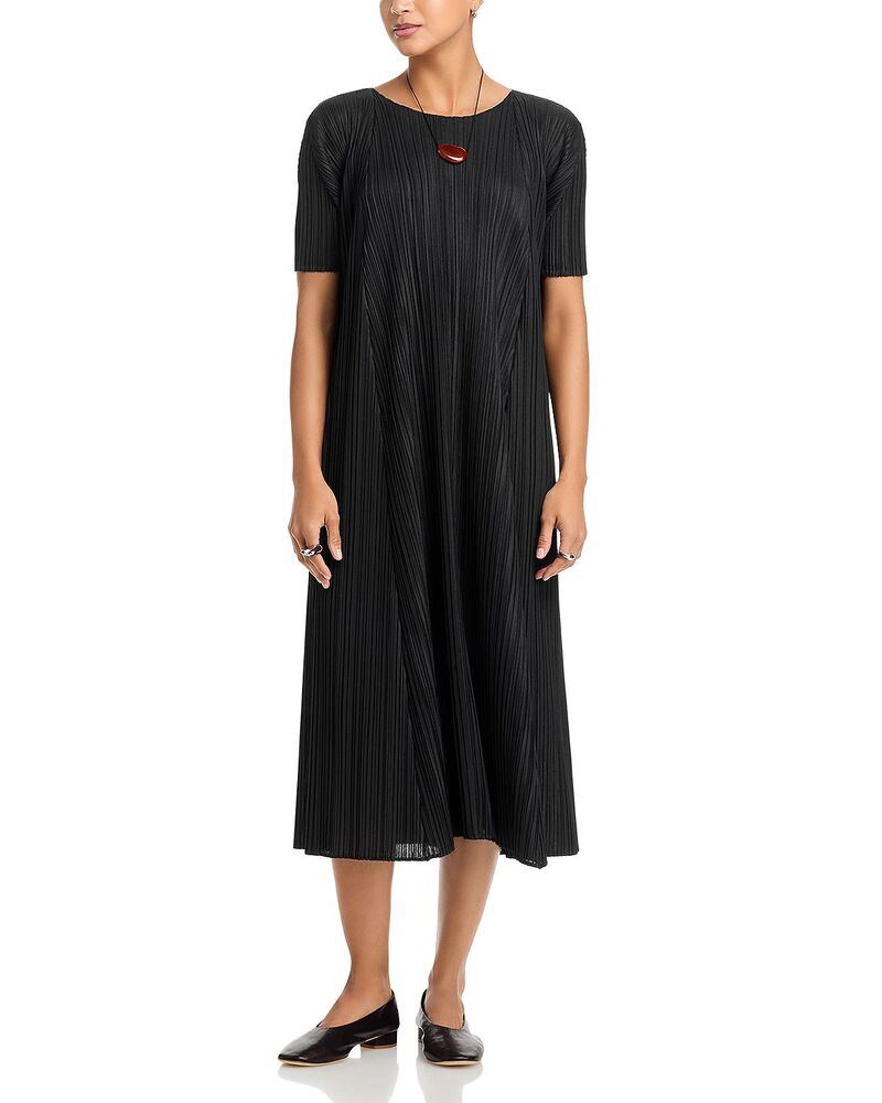 プリーツ プリーズ イッセイ ミヤケ レディース トップス ワンピース ミディ PLEATS PLEASE ISSEY MIYAKE Mellow Midi Dress Black ブラック
