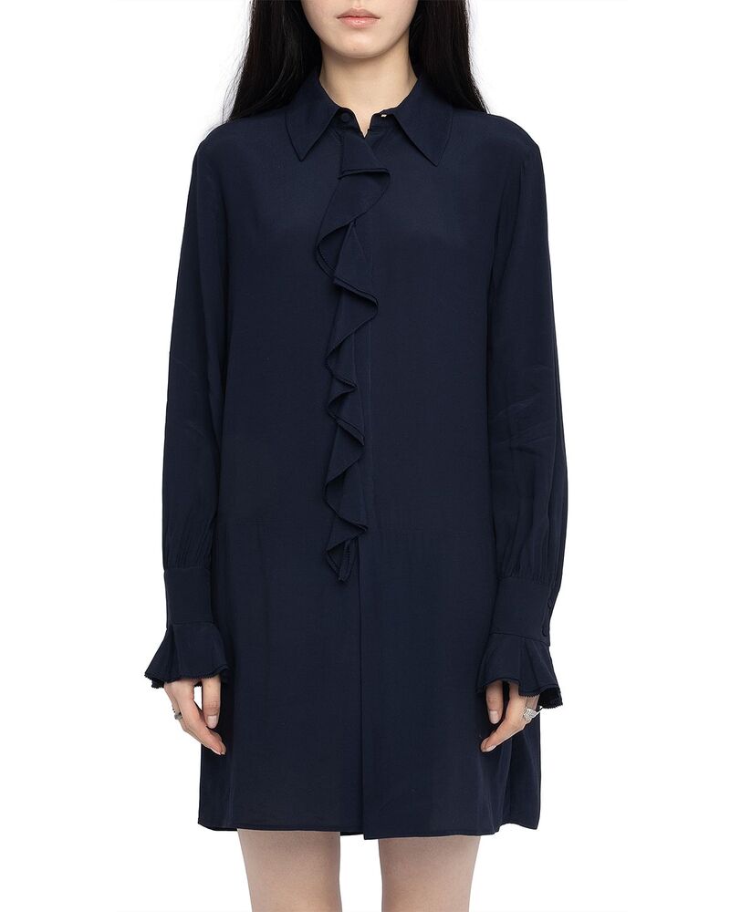 ザディグ エ ヴォルテール レディース トップス ワンピース Zadig & Voltaire Rhelyne Dress Encre