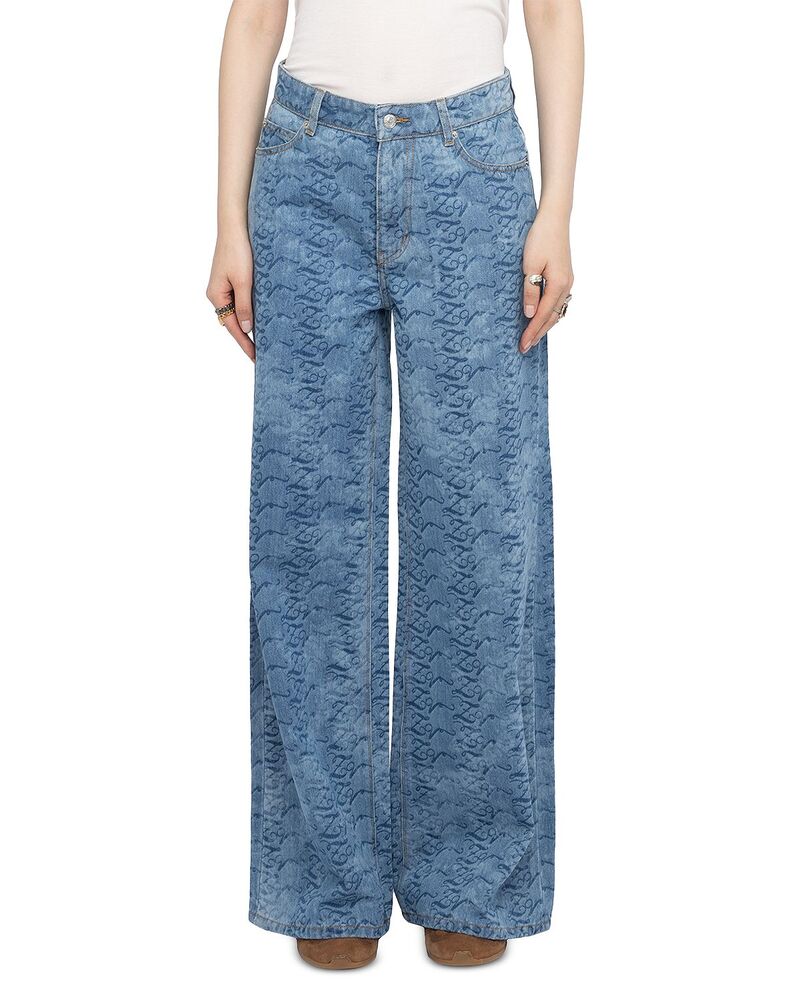 ザディグ エ ヴォルテール レディース ボトムス デニムパンツ ジーンズ Zadig & Voltairete High Rise Denim Jeans Light Blue ブルー｜ReVida 店