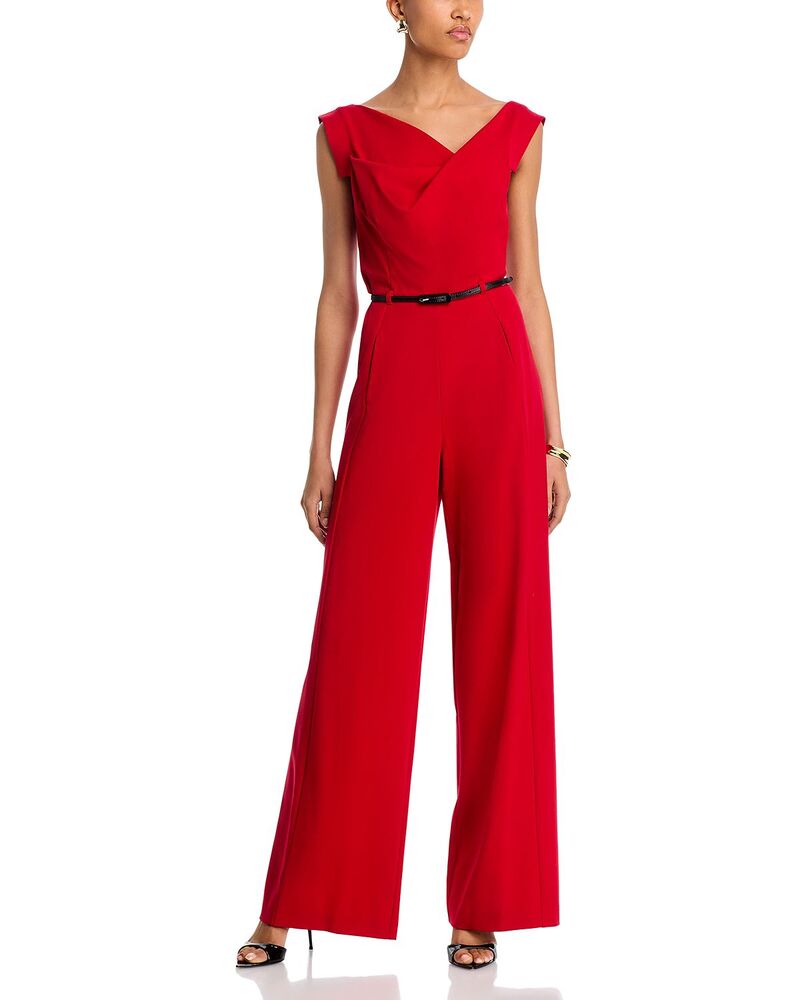黒いこと頭光 レディース トップス 飛び降りる背広 Black Halo Jackie Jumpsuit Red 赤いこと