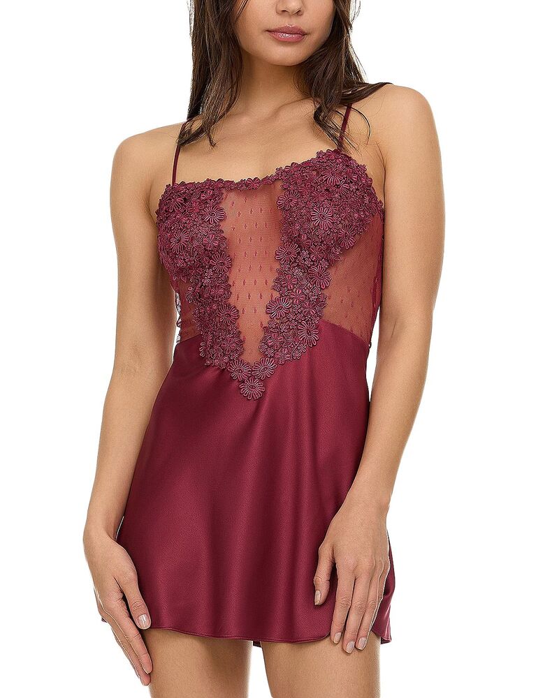 フローラニクルーズ レディース トップス シャツ Flora Nikrooz Showstopper Charmeuse Chemise Wine ワイン