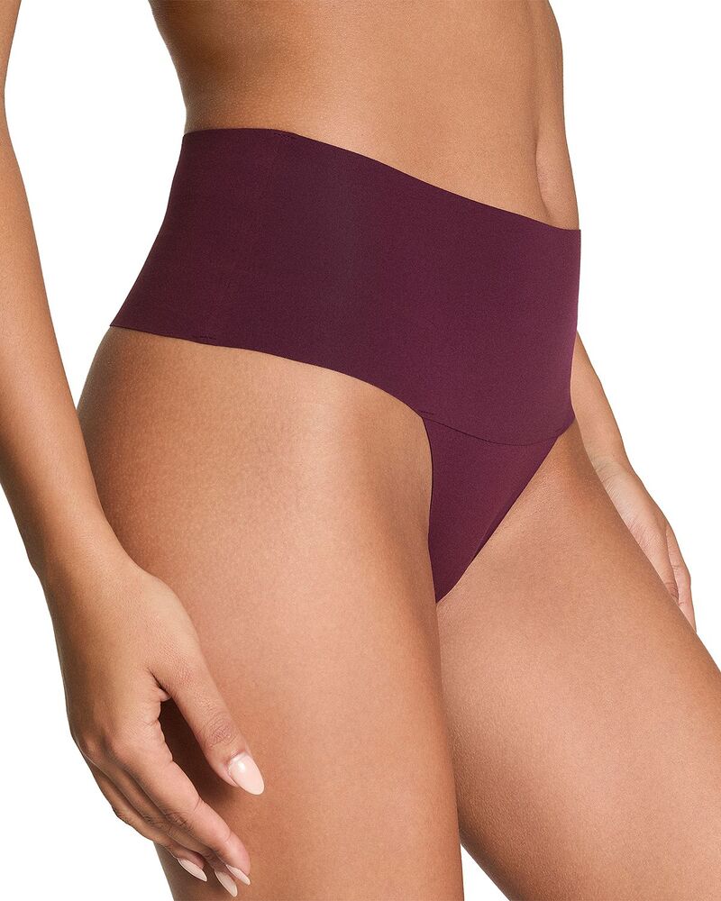 スパンク レディース アンダーウェア パンツ SPANX? SPANXsupersmooth Undie-tectable Thong Plum Berry プラム