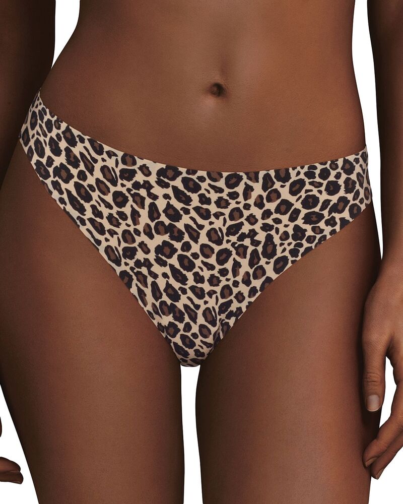 シャントル レディース アンダー御召しもの ズボン下 Chantelle Soft Stretch One-Size Seamless Thong Leopard 毛の荒物