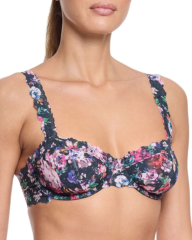 ハンキーパンキー レディース アンダーウェア ブラジャー レース Hanky Panky Signature Lace Balconette Bra Dark Peony