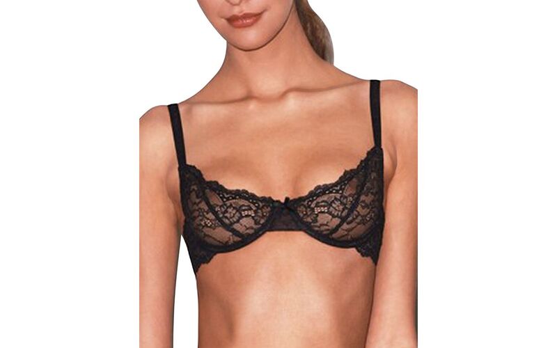 フレーデュマール レディース アンダーお召しもの ブラ スピード競技 Fleur du Mal Bianca Lace Balconette Bra Black 黒いこと インナー・下着・ナイトウェア-ブラジャー