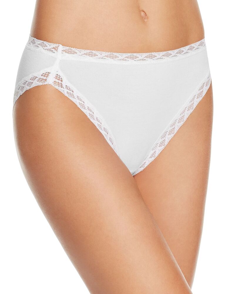 ナトリ レディース アンダー御召しもの ズボン下 Natori Bliss French Cut Bikinis White 白いこと
