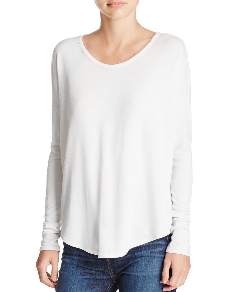 ラグアンドボーン レディース トップス Tシャツ 長袖 rag & bone Hudson Long-Sleeve Tee White ホワイト