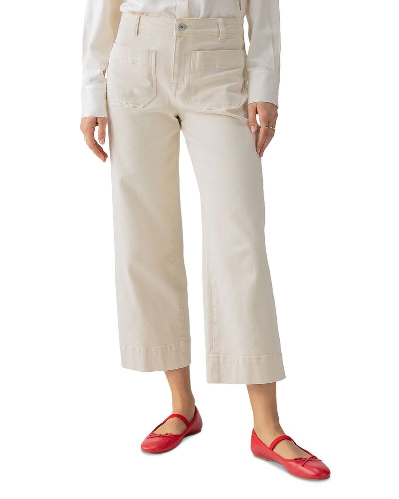 駆け込み寺 レディース ボトムス 心地好いズボン下 ワイドレッグ クロップド Sanctuary The Marine Cropped Wide Leg Pants French Vanilla パンツ-ボトムス