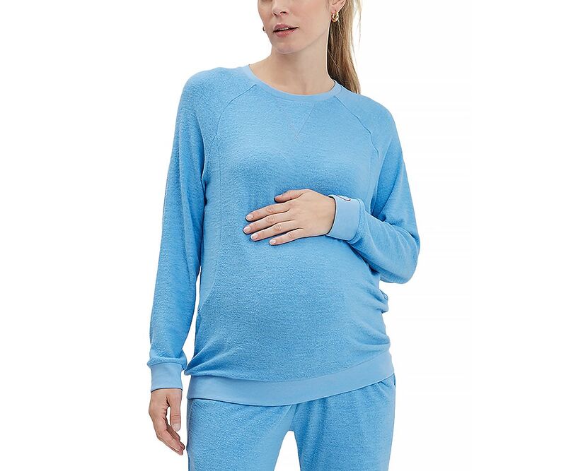 ノム レディース アウター パーカー・スウェット シャツ Nomaternity Nursing Sweatshirt Bluebell