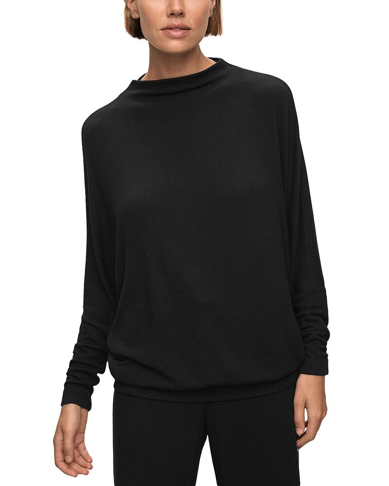 エバージェイ レディース アウター パーカー・スウェット シャツ Eberjey Cozy Time Dolman Sleeve Sweatshirt Black ブラック