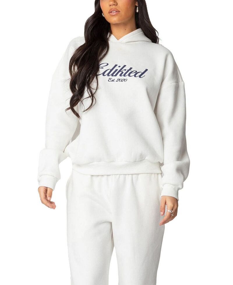 アディクテッド レディース アウター パーカー・スウェット Miss Edikted Hoodie White ホワイト|ReVida 店