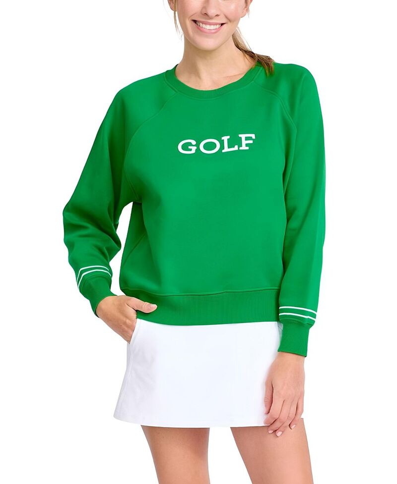 アメアンドルル レディース アウター パーカー・スウェット シャツ Ame & Lulu Play All Sweatshirt Golf Green グリーン