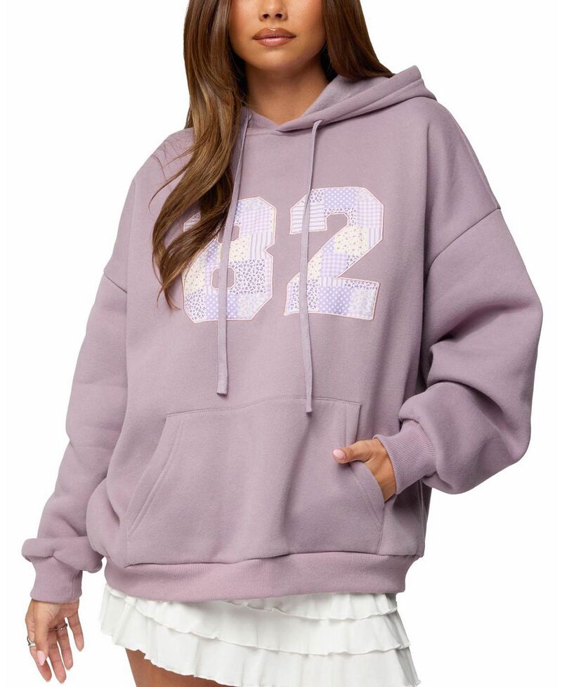 アディクテッド レディース アウター パーカー・スウェット Edikted 82 Oversized Hoodie Purple パープル｜ReVida 店 16,086円