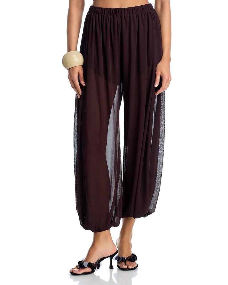アクア レディース ボトムス カジュアルパンツ AQUA Balloon Pull On Pants - Exclusive Brown ブラウン