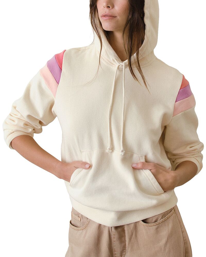 米国海兵隊員 座標軸 レディース アウター パーカー・スウェット フリース Marine Layer Cloud 9 Fleece Banks Hoodie Antique White 白いこと