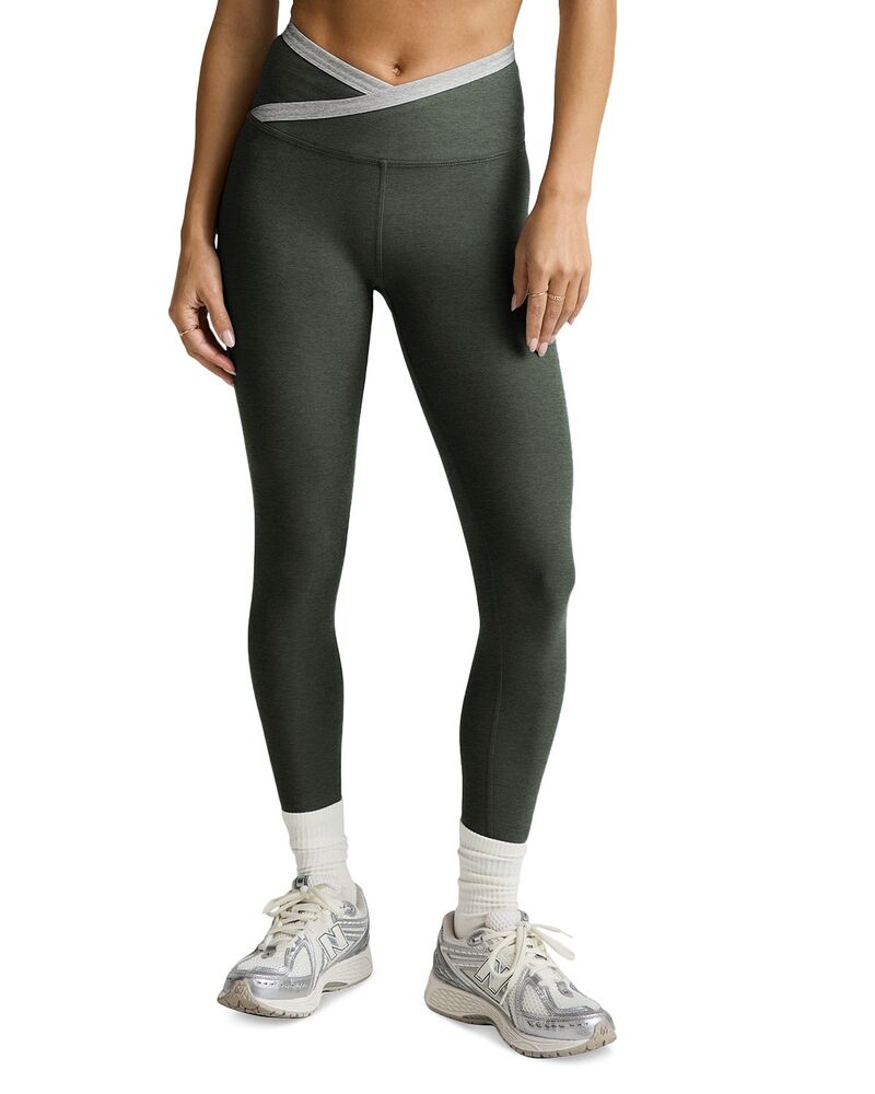 ビヨンドヨガ レディース ボトムス レギンス midi Beyond Yoga Spacedye Outlines High Waisted Midi Leggings Dusty Forest Heather ギョリュウモドキ