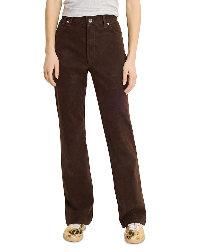 グッドアメリカン レディース ボトムス カジュアルパンツ スエード Good American Better Than Suede Good True Straight Faux Suede Pants Cacao 27,860円