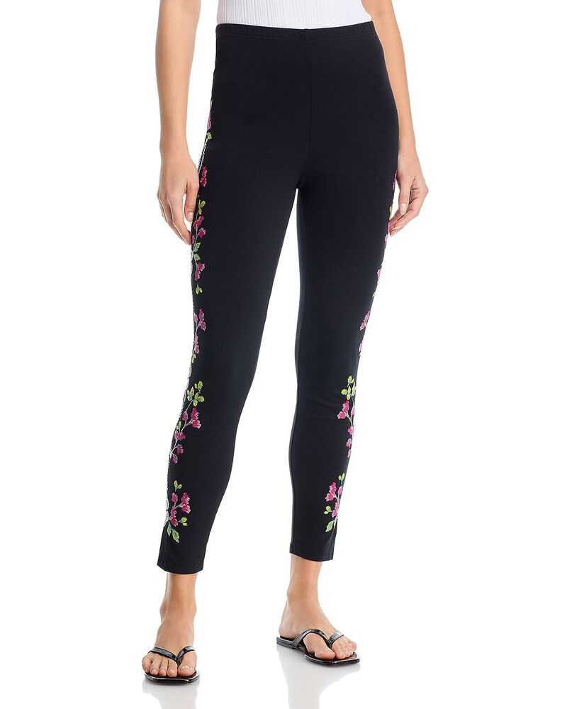 ジョニーワズ レディース ボトムス レギンス Johnny Was Maddy Leggings Black 黒いこと