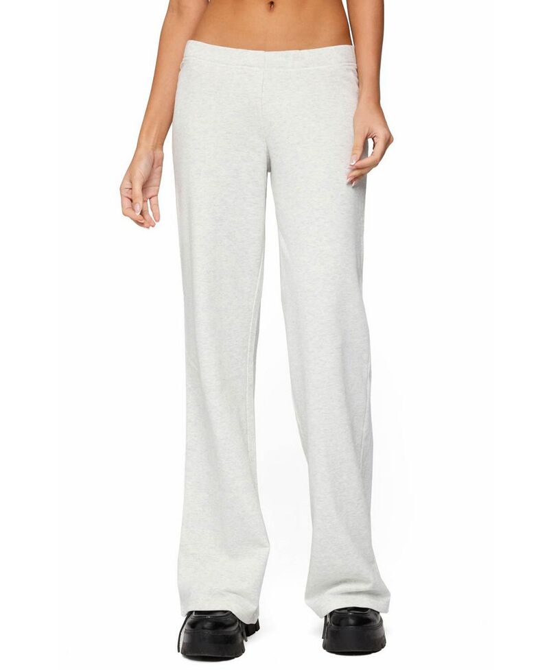 アディクテッド レディース ボトムス カジュアルパンツ スウェットパンツ Edikted Briela Star Studded Sweatpants Gray-Melange グレー|ReVida 店