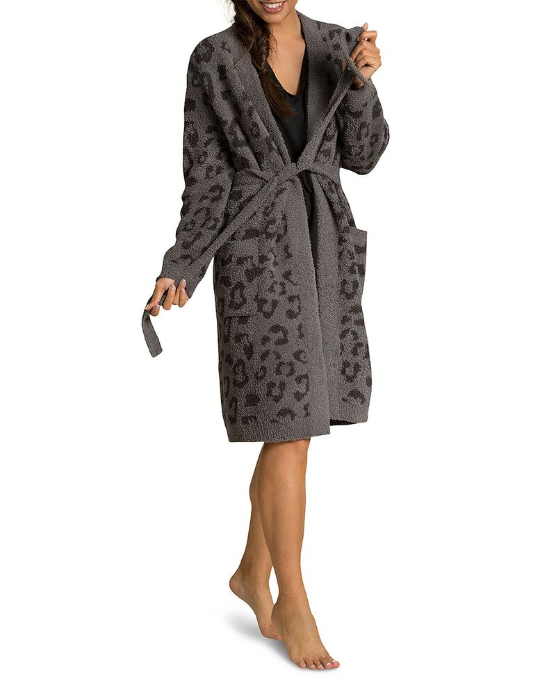 ベアフットドリームス レディース アンダーウェア ナイトウェア BAREFOOT DREAMS CozyChic Barefoot in the Wild Robe Graphite/Carbon グラファイト|ReVida 店