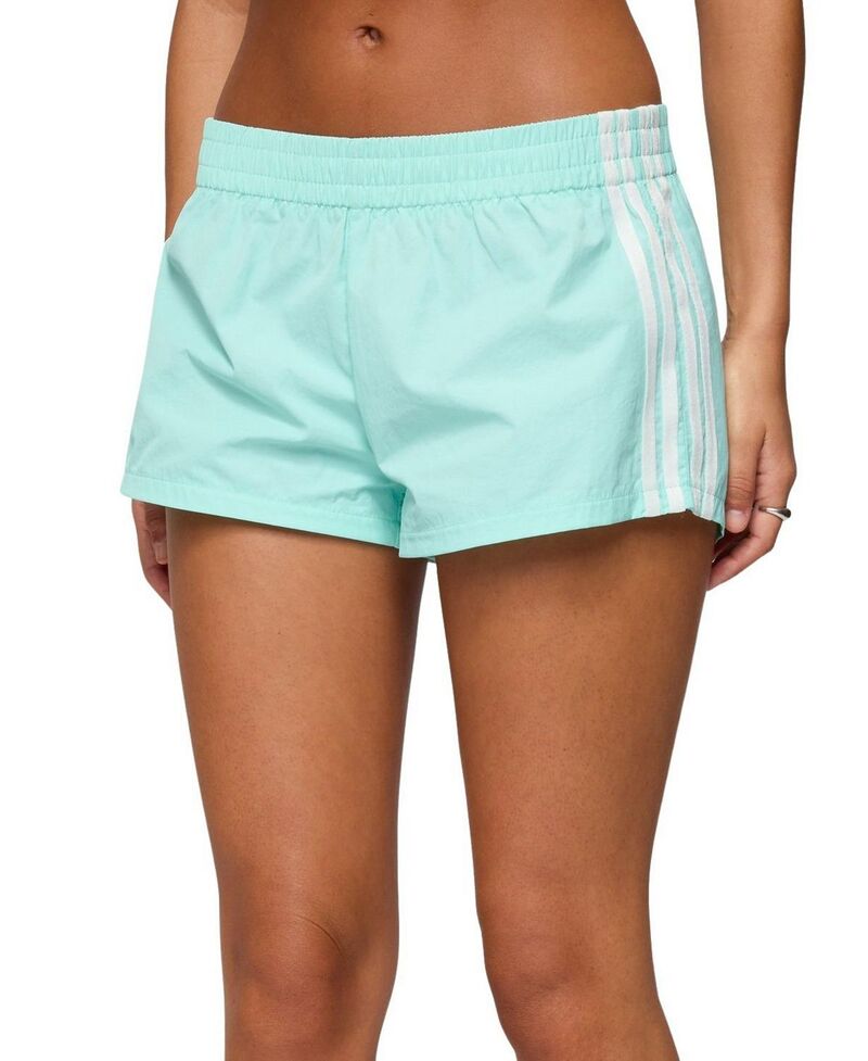 アディクテッド レディース ボトムス 二分の一ズボン下・さる股引き ナイロン 遊撃手ズボン下 Edikted Nikki Nylon Shorts Aqua アクア