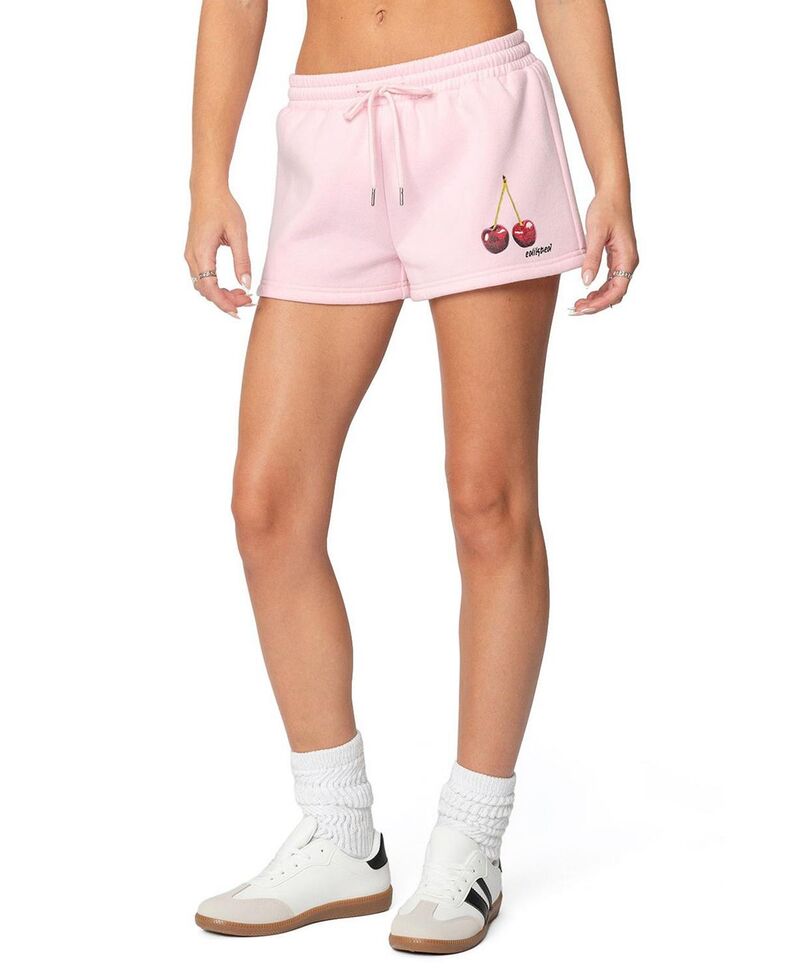 アディクテッド レディース ボトムス ハーフパンツ・ショーツ ショートパンツ Edikted Mon Cheri Shorts Light Pink ピンク