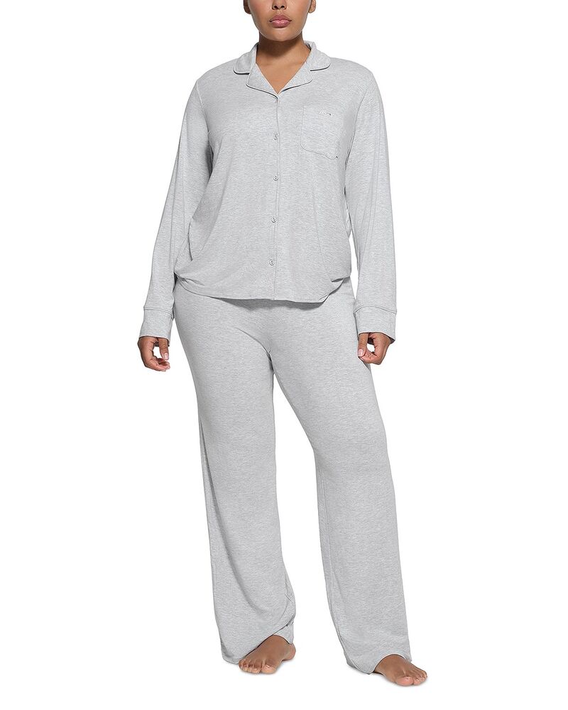 スキムズ レディース アウター パーカー・スウェット SKIMSleep Long Sleeve Pajama Set Light Heather ヘザー
