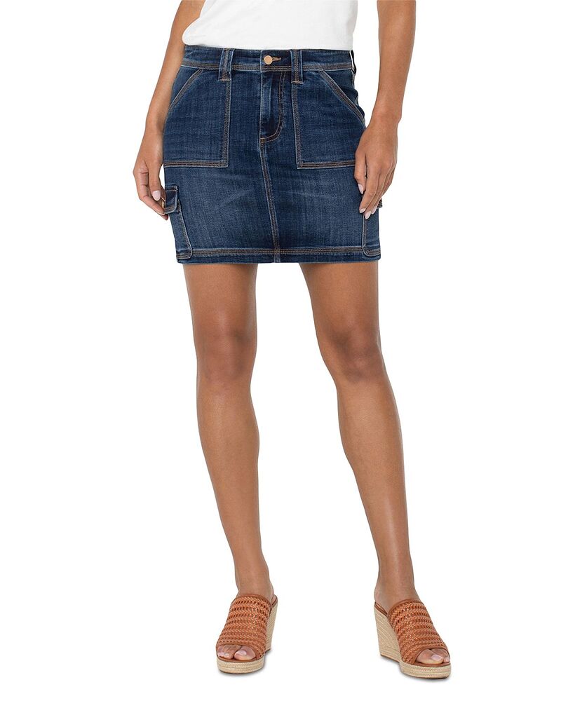 リヴァプール ロサンゼルス レディース ボトムスカート ミニ Liverpoolos Angeles Triple Needle Cargo Mini Skirt Nina
