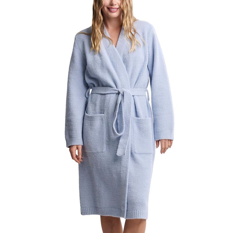 ベアフットドリームス レディース アンダー御召しもの ナイト爵御召しもの BAREFOOT DREAMS CozyChic Luxe Robe With Rib Detail Snow Drop