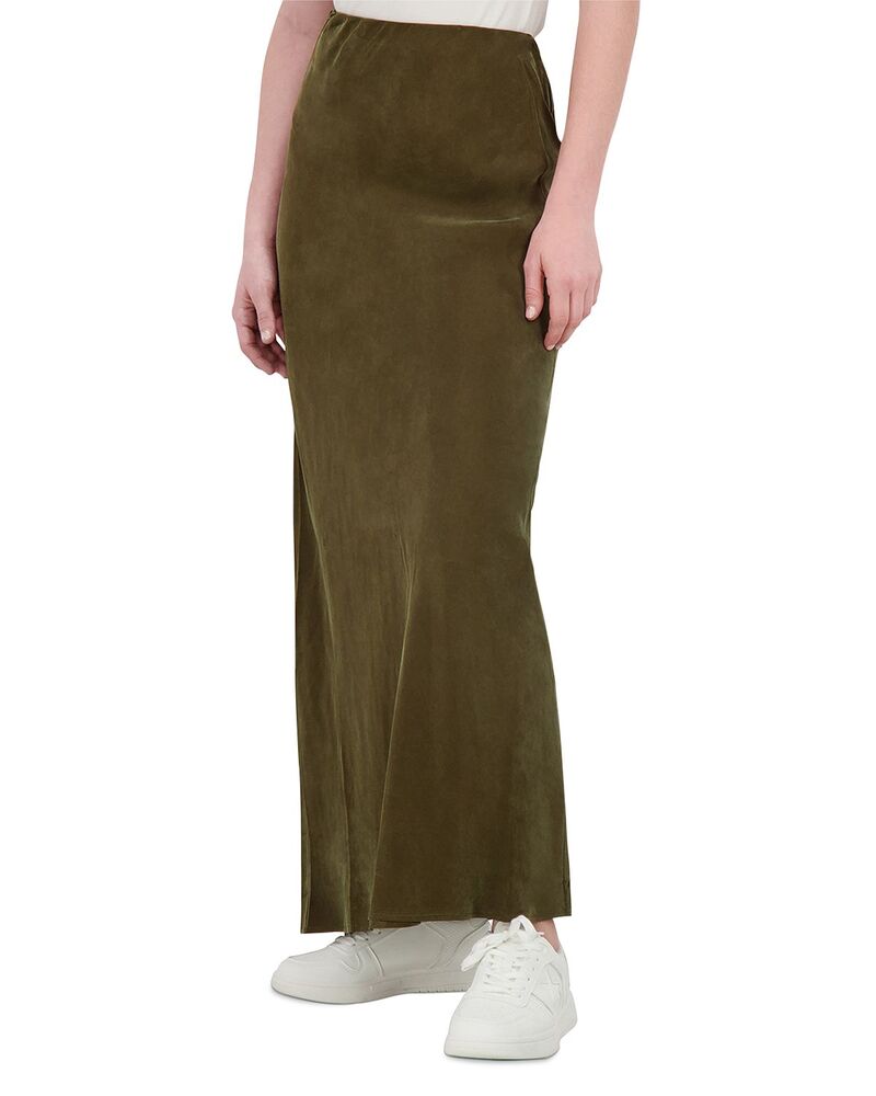 ポイント レディース ボトムスカート Point Brushed Straight Slip Skirt Olive オリーブ