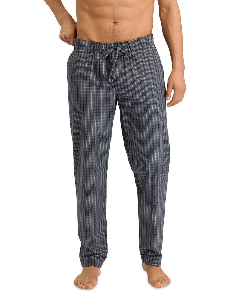 ハンロ メンズ ボトムス カジュアルパンツ Hanro Night anday Woven Lounge Pants Casual Check チェック