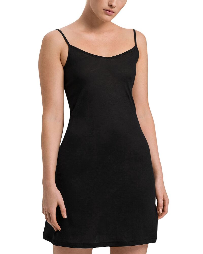 ハンロ レディース トップス ワンピース Hanro Ultralight Bodydresslip Black ブラック｜ReVida 店