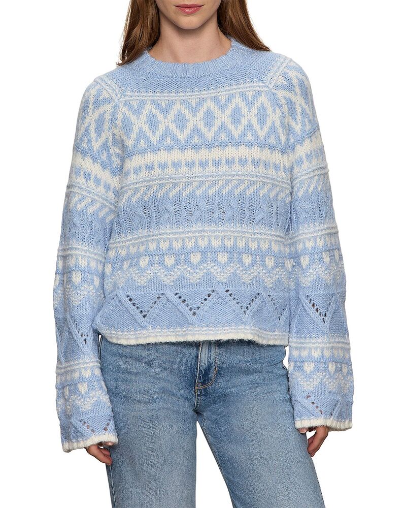 サンクチュアリー レディース アウター ニット・セーター クルーネック Sanctuary Fair Isle Crewneck Sweater Blue Powder Multi ブルー