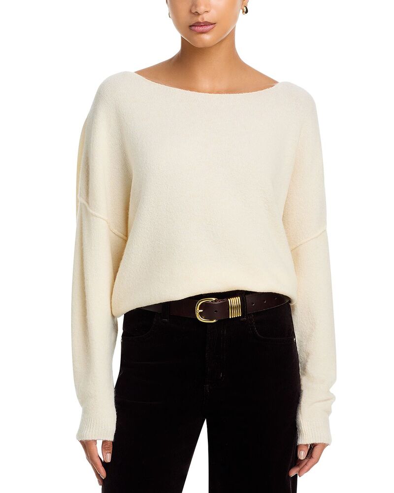 アメリカンヴィンテージ レディース アウター ニット・セーター American Vintage Boat Neck Drop Sleeve Sweater Pannacotta 18,186円