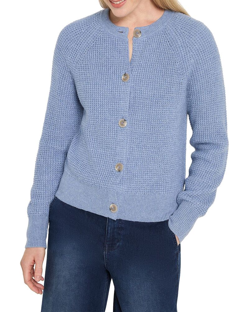 ニックプラスゾーイ レディース アウター カーディガン NIC+ZOE Waffle Tuck Cardigan Dusty Moon