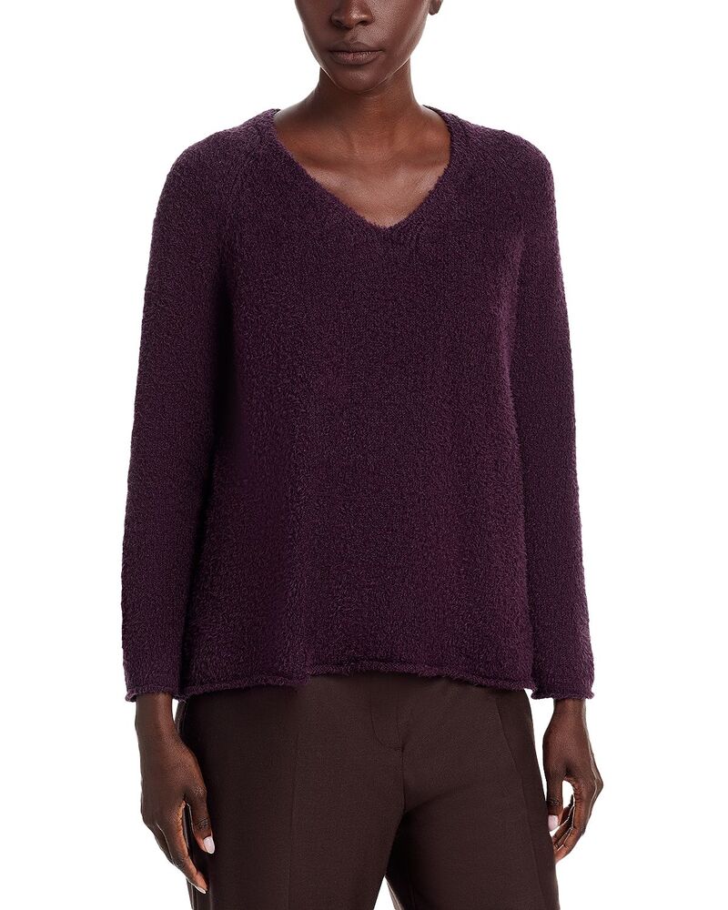 エイリーンフィッシャー レディース アウター ニット・セーター Vネック コットン フリンジ Eileen Fisher Bloomingdale's Fringed Cotton V Neck Sweater Vilet