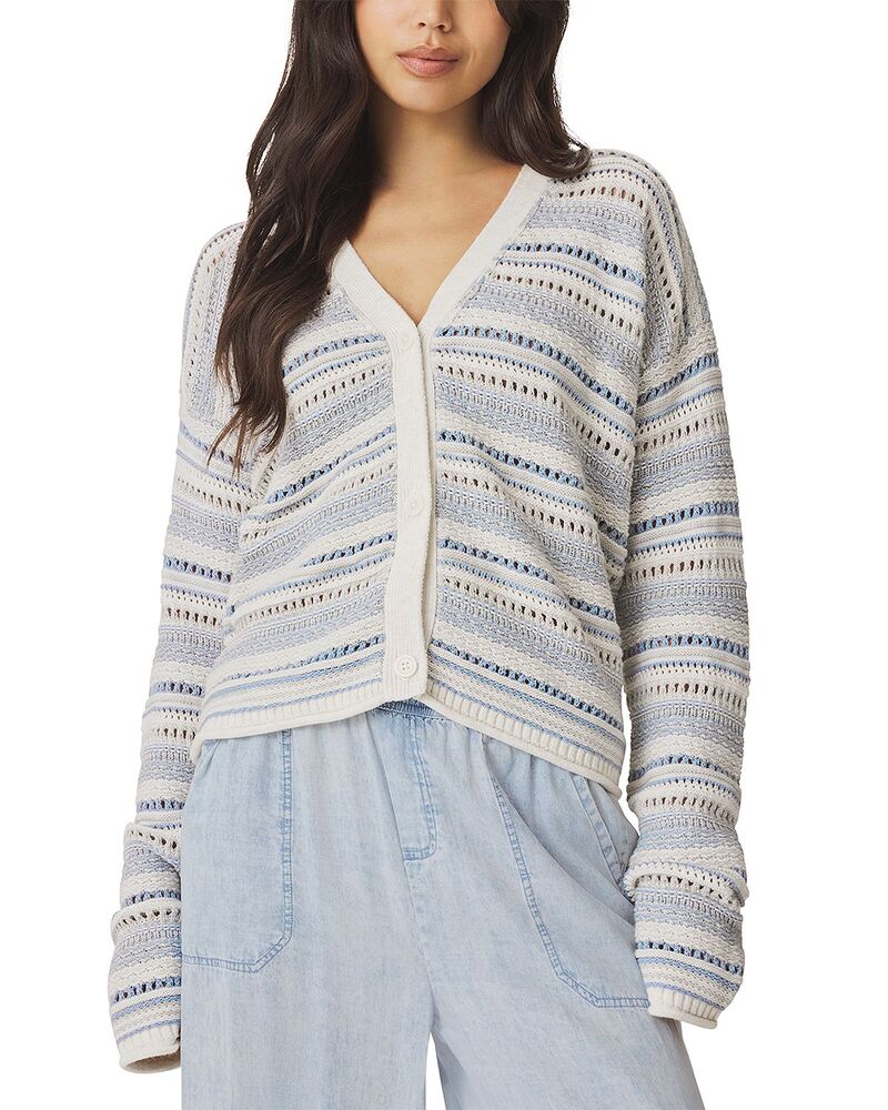 スプレンディット レディース アウター カーディガン セーター Splendid Addison Stripe Cardigan Sweater Country Air ストライプ