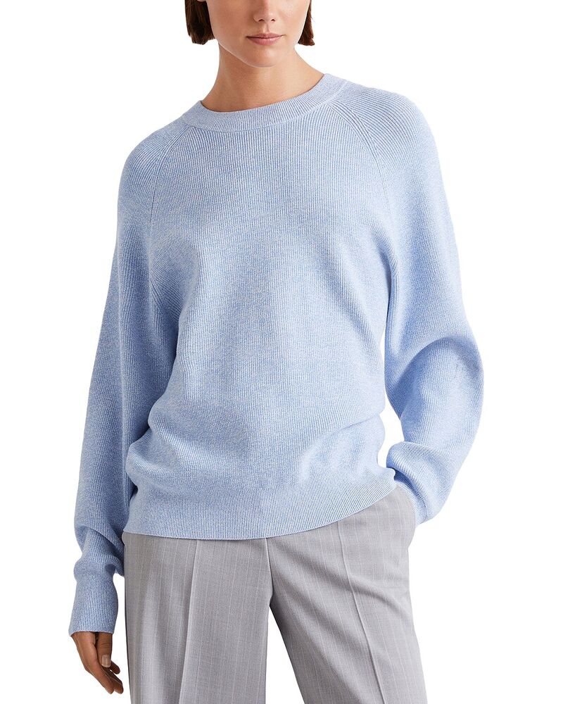 マレーラ レディース アウター 編み物・プルオーバー 労働者の一団のど首 Marella Calesse Crewneck Sweater Light Blue 青色 レディースファッション-ニット・セーター-トップス