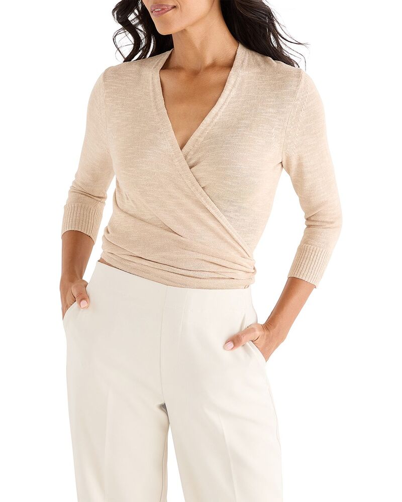 ニックプラスゾーイ レディース アウター カーディガン ニット NIC+ZOE Slub Knit 4 Way Cardigan Jute