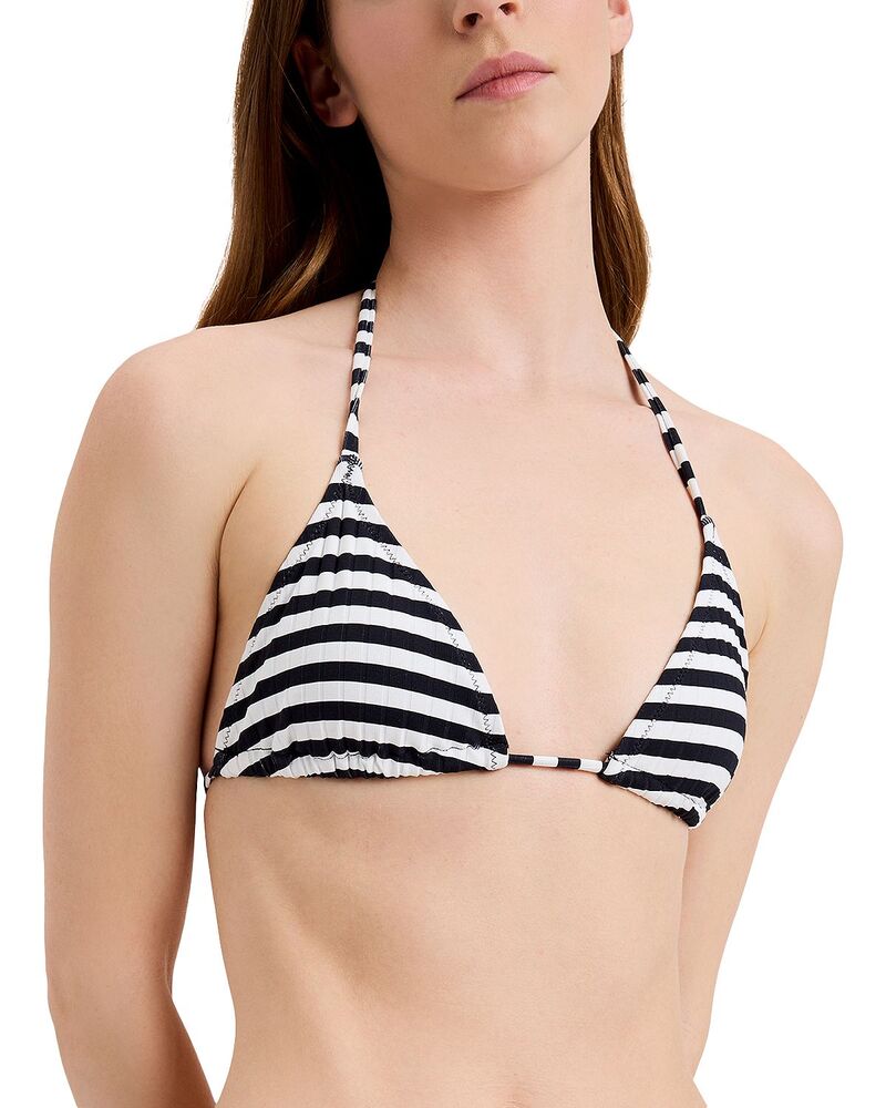 ソリッド アンド ストライプ レディース 水着 トップのみ Solid & Striped The Iris Bikini Top Blackout X Marshmallow
