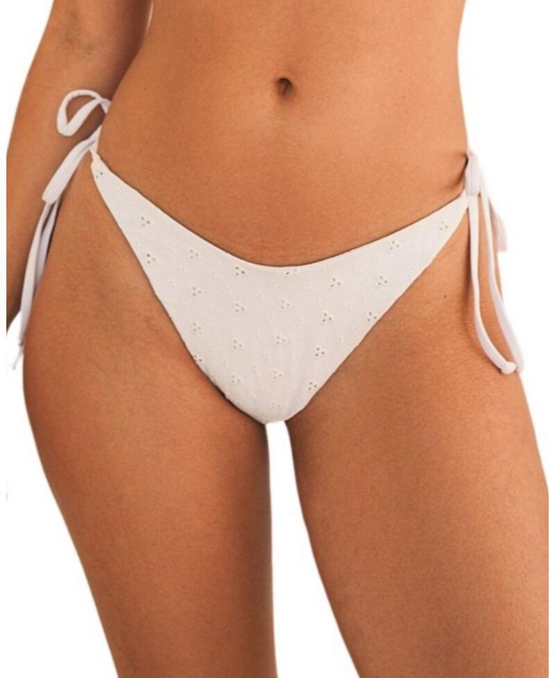 ディッピン・デイジー レディース 水着 ボトムスのみ Dippin' Daisy'serenity Tie String Bikini Bottom White ホワイト