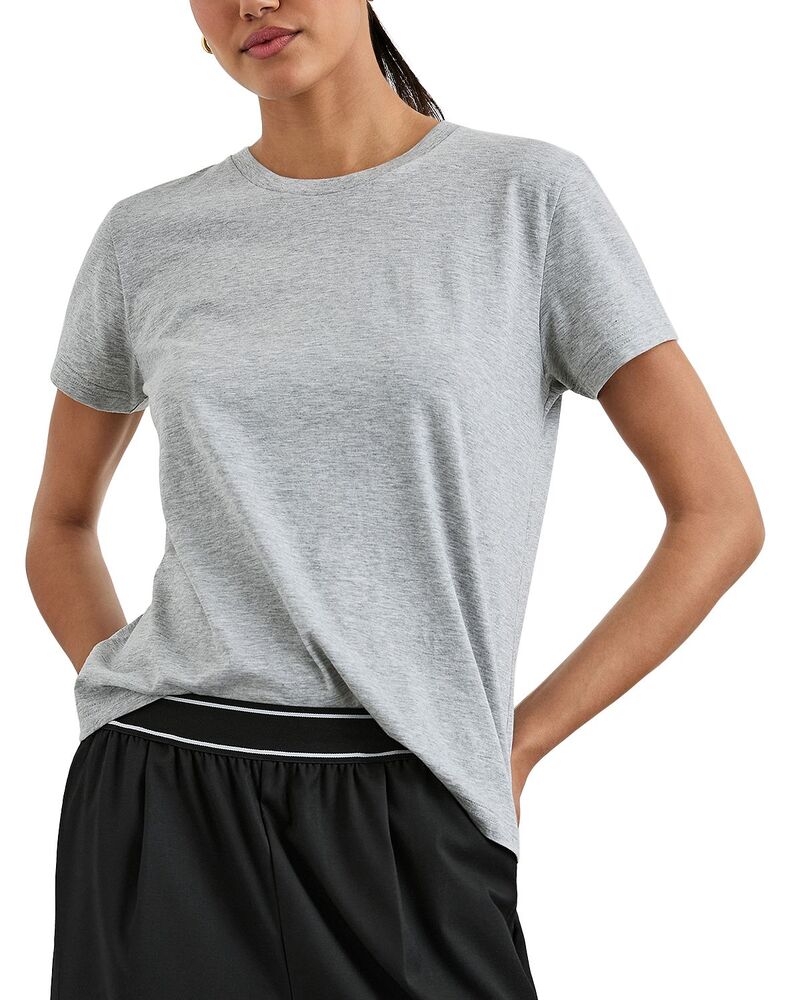 レイルズ レディース トップス プルオーバー 労働者の一団のど首 Rails Crewneck Short Sleeve Tee Heather Grey 薄墨色