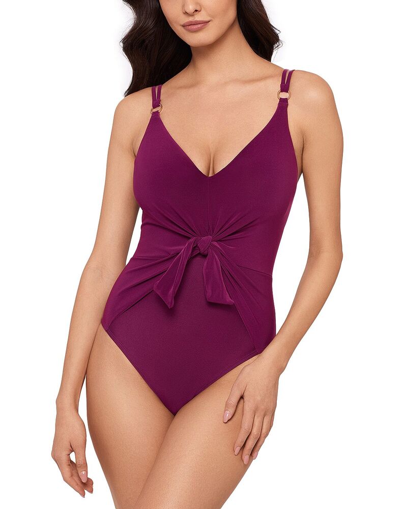 マジックスーツ レディース 水着 上下セット Magicsuit Saki Obi One Piece Swimsuit Boysenberry