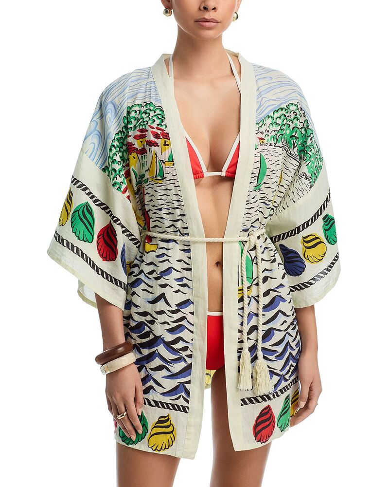残響音 レディース アンダー御召しもの ナイト爵御召しもの Echo Sail Away Robe Swim Cover-Up Multi マルチ色合い