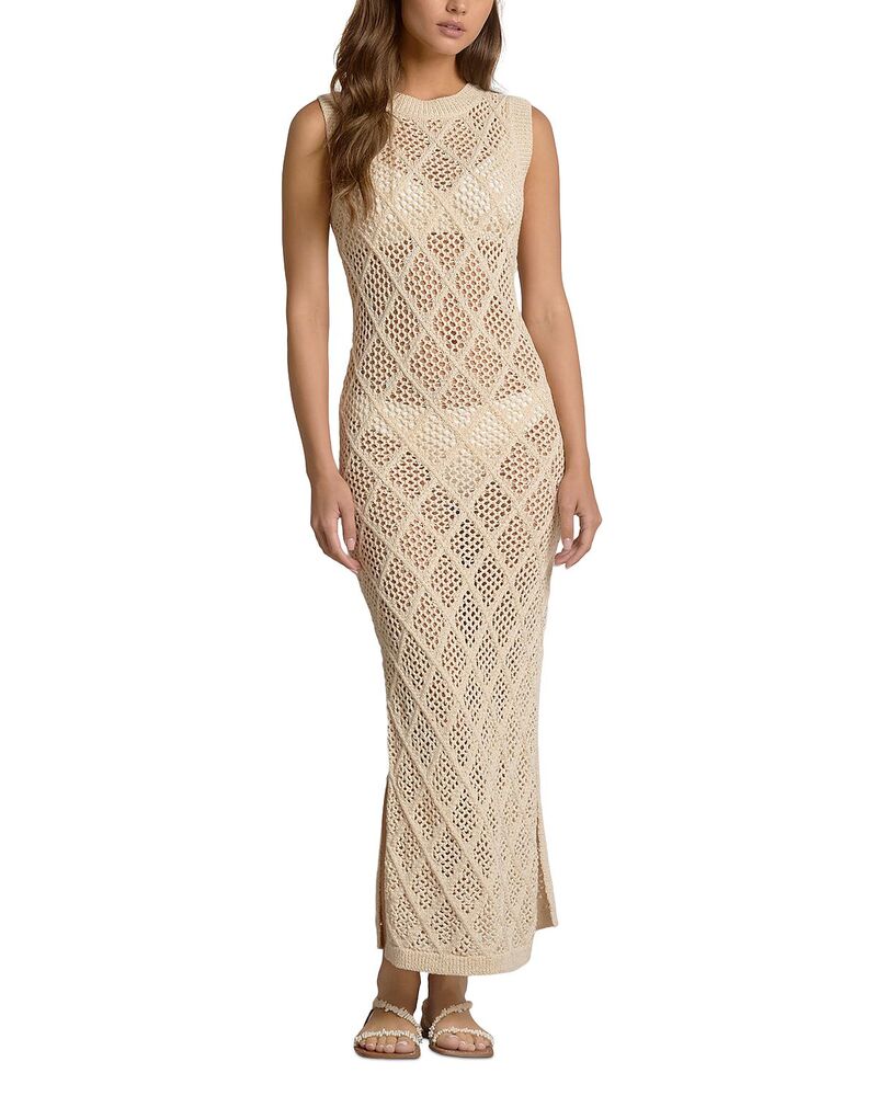 エラン レディース トップス 衣装 マキシ Elan Crochet Maxi Dresswim Cover-Up Natural