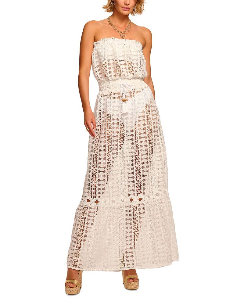 レイミー ブルック レディース トップス ワンピース Ramy Brook Henrietta Cover Up Dress White Cotton ホワイト｜ReVida 店 60,940円