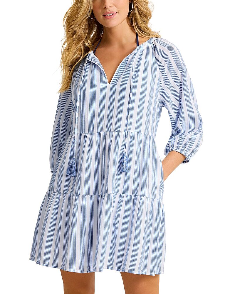 トッミーバハマ レディース トップス ワンピース ティアード Tommy Bahama Bali Breeze Tieredress Victoria Blue ブルー
