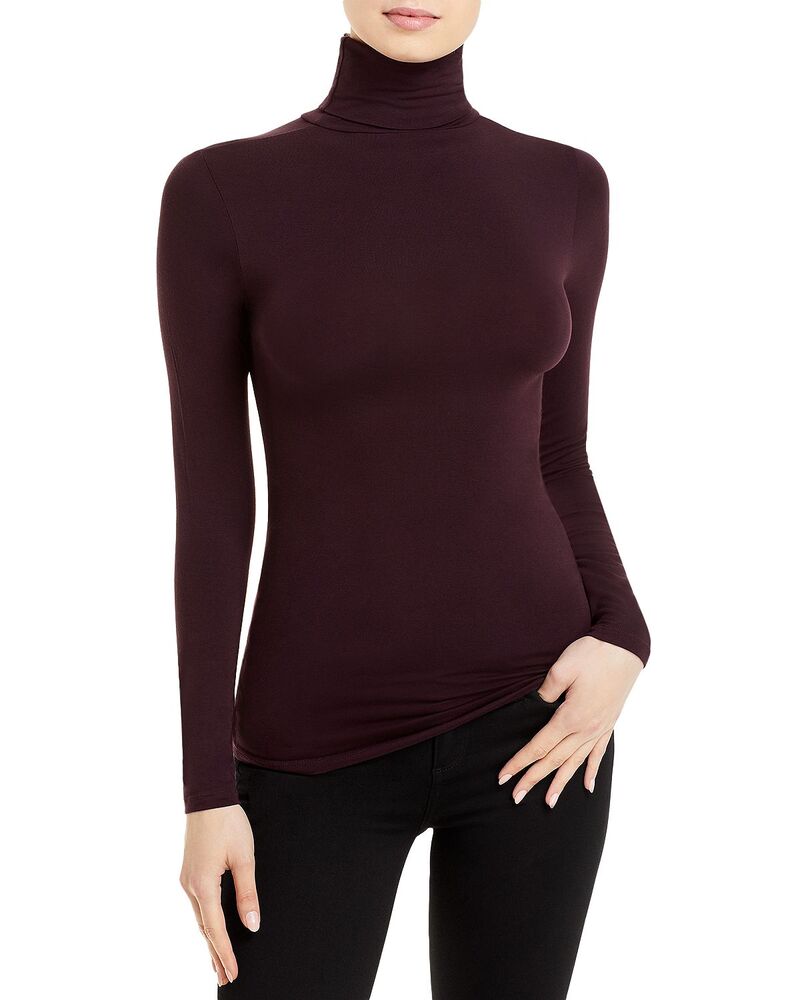 マジェスティック レディース アウター ニット・セータートルネック Majestic Filaturesoftouch Long Sleeve Turtleneck Aubergine オーバージーン