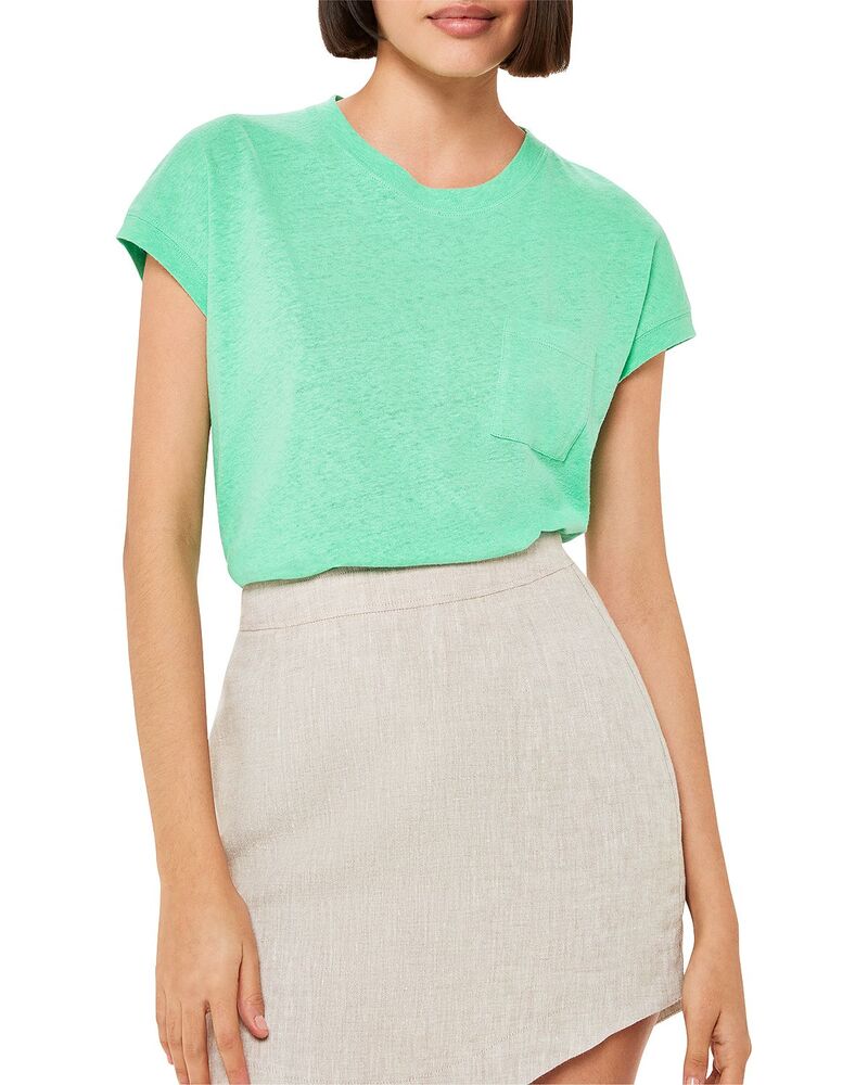 ホイッスルズ レディース トップス Tシャツ リネン Whistles Ember Linen Mix Pocketee Green グリーン